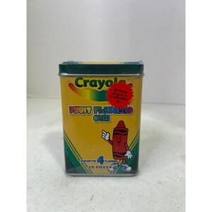Vintage 2004 Crayola Fruit Flavored Gum Collectible Tin Factory Sealed 20 Pieces